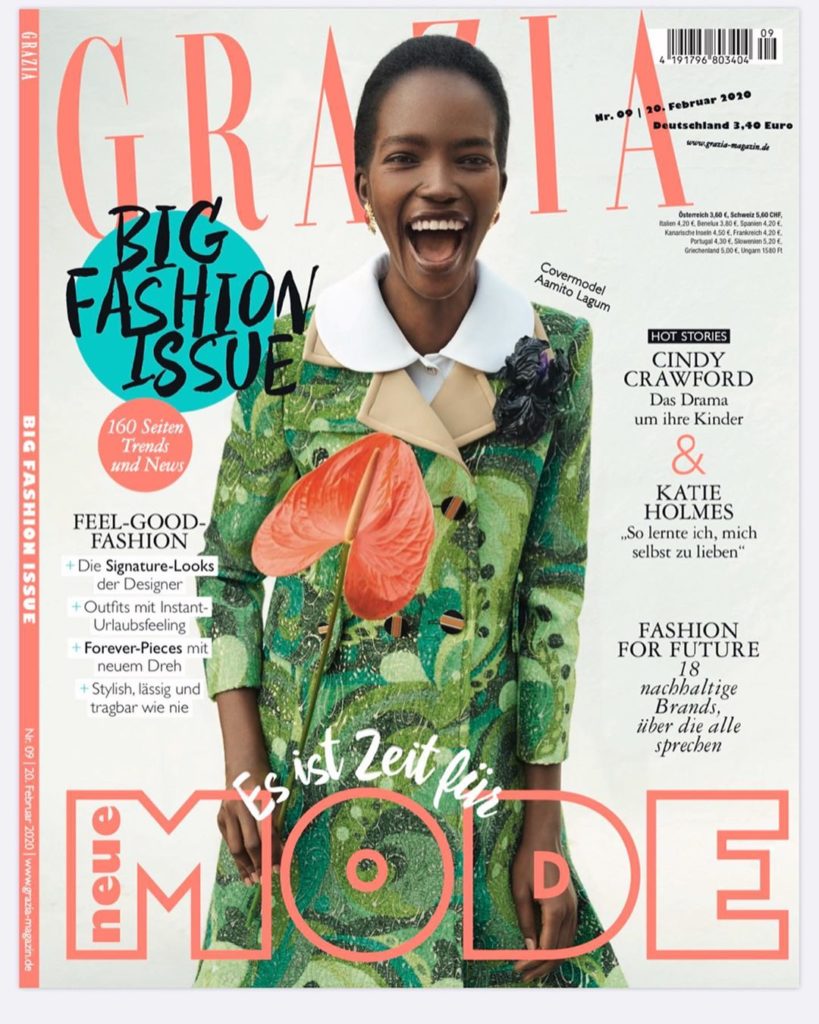 mito Lagum Is The First Black Woman To Land Grazia Germany Cover Satisfashion Uganda