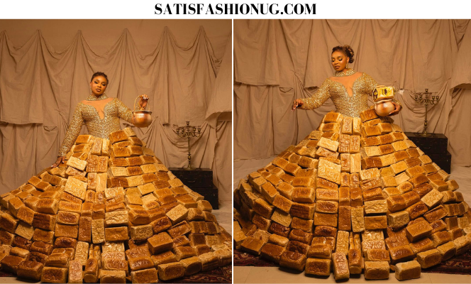 Mercy Atang Wore a Dress Made from Bread At the 2026 AMVCAs ...
